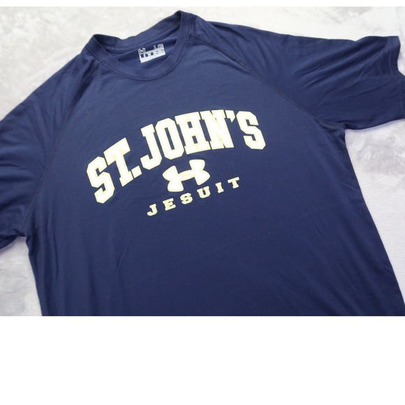 Under Armour Other - Under Armour Men's St Johns Jesuit Titans HeatGear T-Shirt Navy Blue L Loose Fit